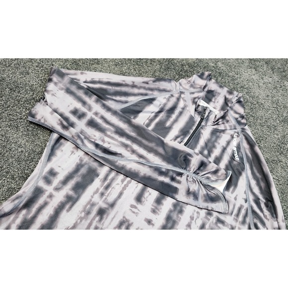 Under Armour ColdGear Fitted Pullover Top Gray Tie Dye Athletic XL Womens EUC‎ - Picture 1 of 9